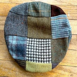 Herringbone newsboy scally cap / hat from Ireland. Hanna Hats - Wool